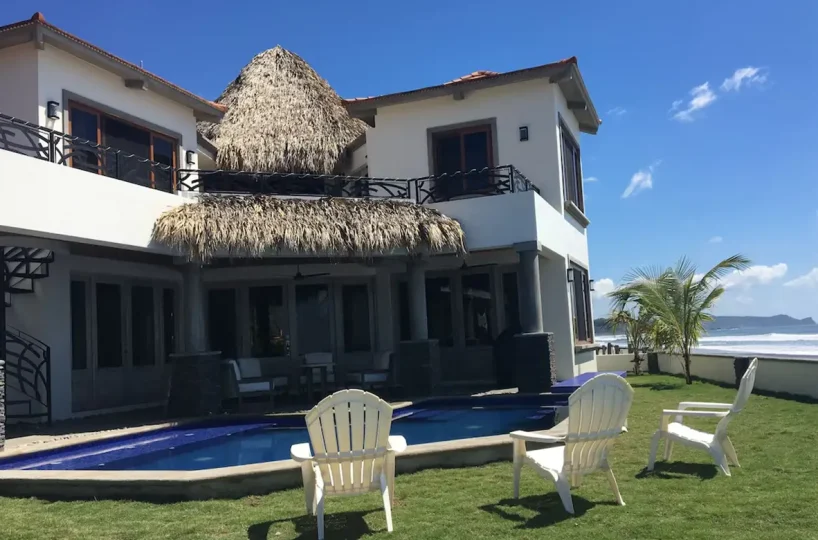 Pool at Casa Perla, a beachfront house on Playa Guasacate