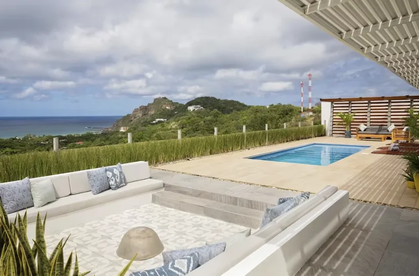 Ocean-view terrace at Casa Yellow Submarine, San Juan del Sur