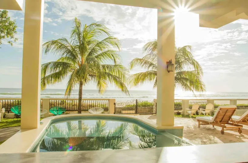 Ocean view from Ola Popoyo, a beachfront house on Playa Guasacate