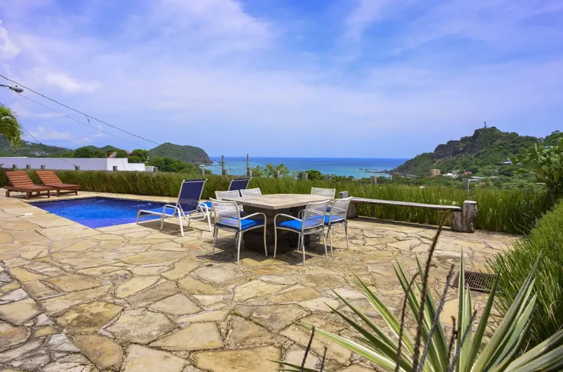 Pool at Casa Villa Bella, an ocean-view house in San Juan del Sur