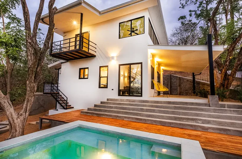 Pool at Casa Tres Alma, a two-bedroom rental in Popoyo